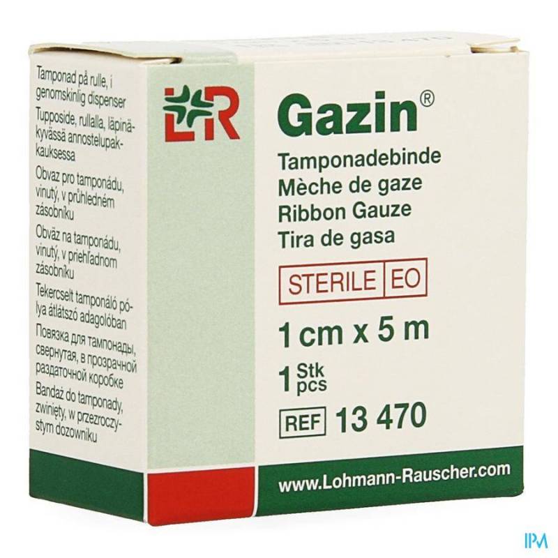 GAZIN MECHE BANDE STERILE ROULEAU 1CMX5M