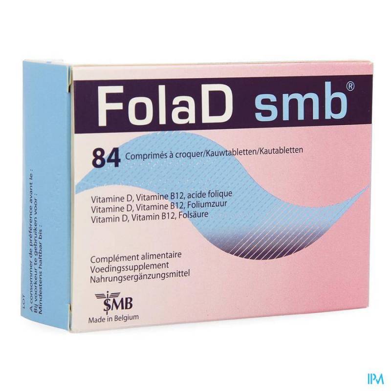 dreigen eindeloos gemak FolaD SMB 84 Kauwtabletten - Online apotheek in België - Pharmazone