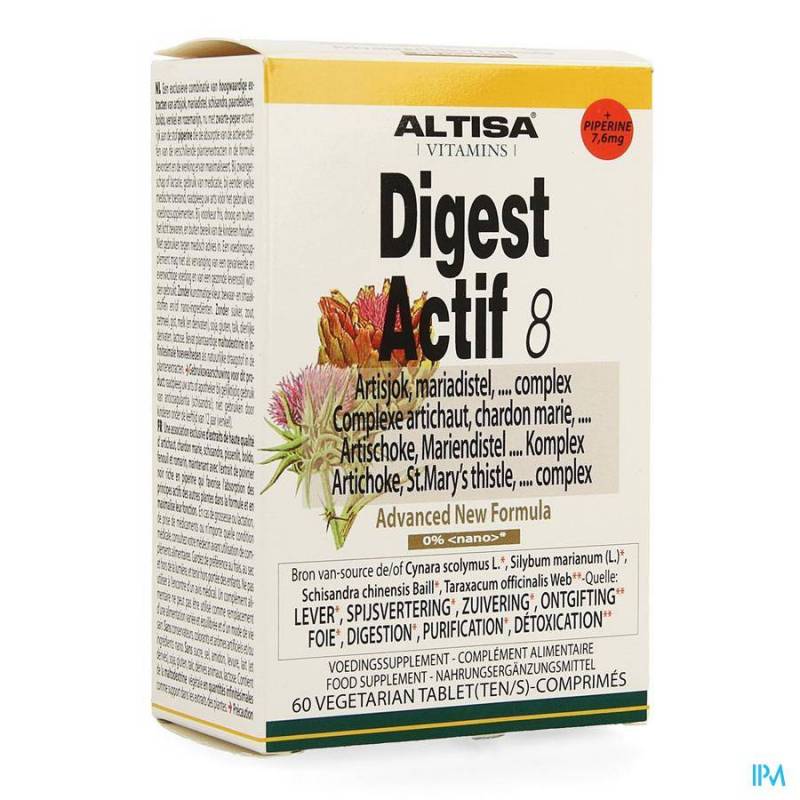 ALTISA DIGEST ACTIF 8 ARTISJOK COMPLEX Tabletten 60