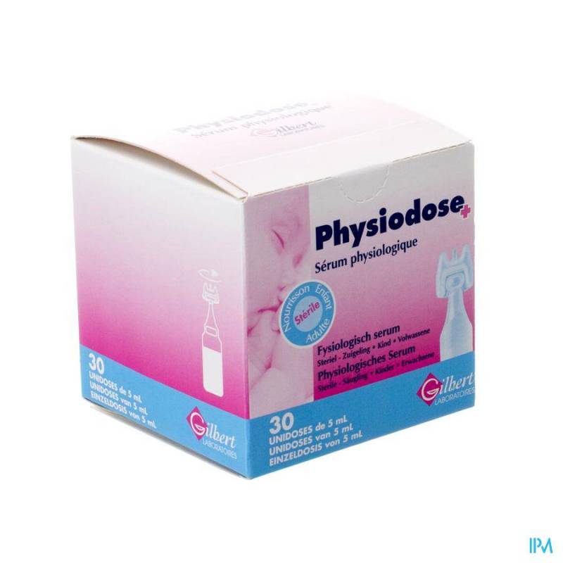 Physiodose Fysiologisch Serum Zuigeling/ Kind/ Volwassene 30x5ml