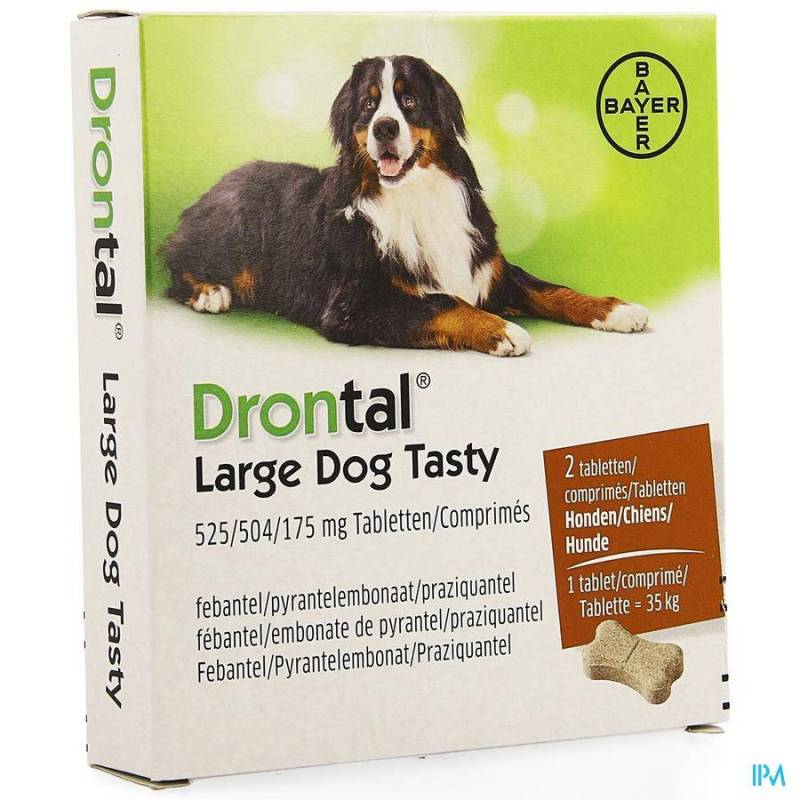 Drontal Grote Hond Tasty Bone Ontworming 2 Tabletten