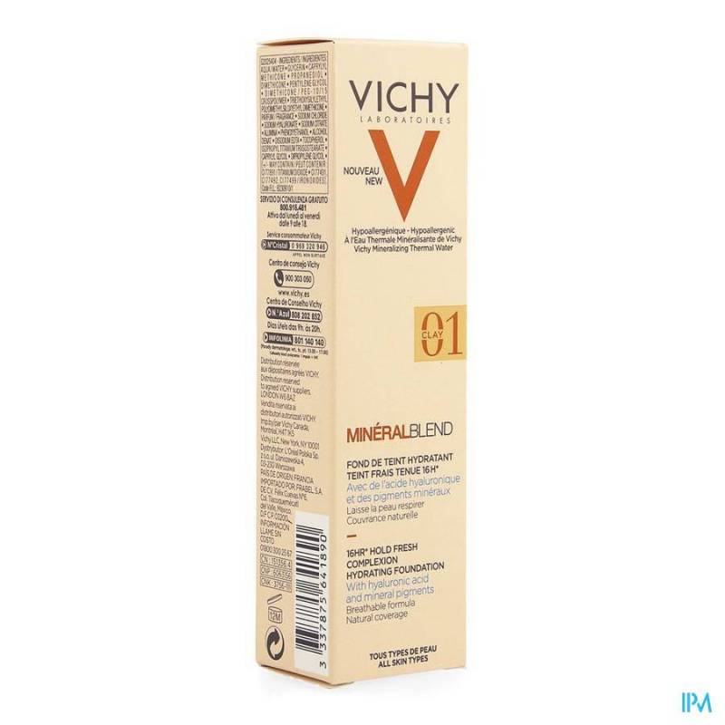 Vichy Mineralblend Fond De Teint 01 Klei 30ml