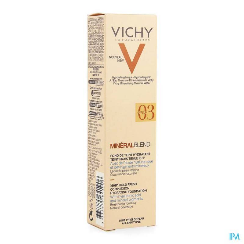 Vichy Mineralblend Fond De Teint 03 Gypsum 30ml