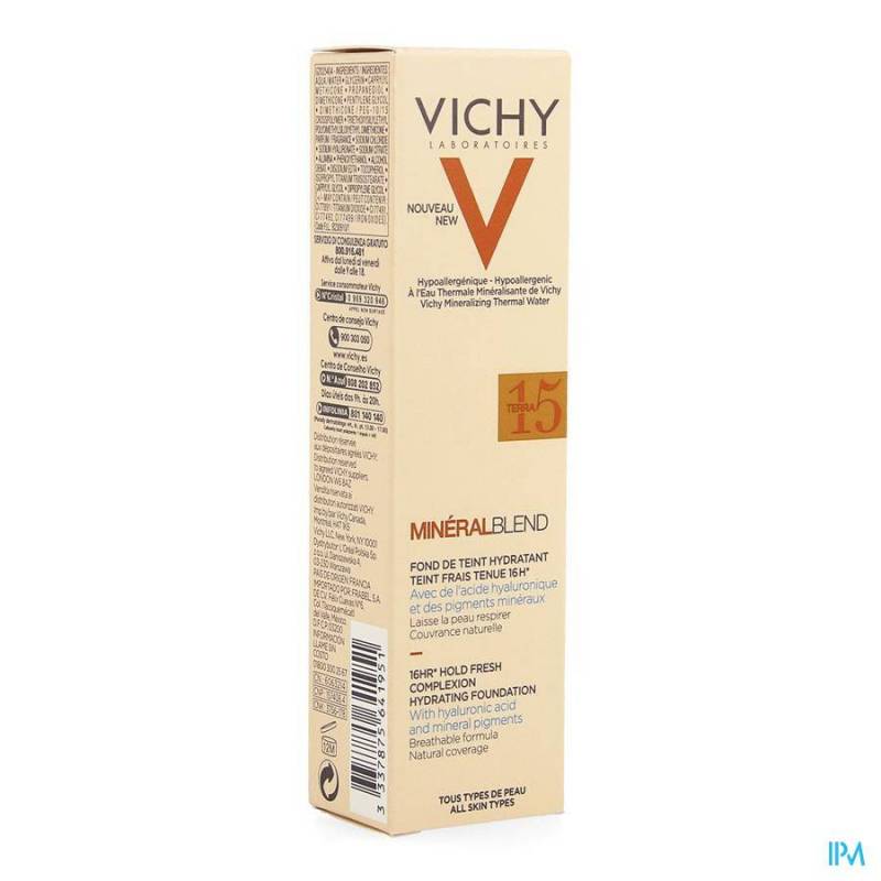 Vichy Mineralblend Fond De Teint 15 Terra 30ml