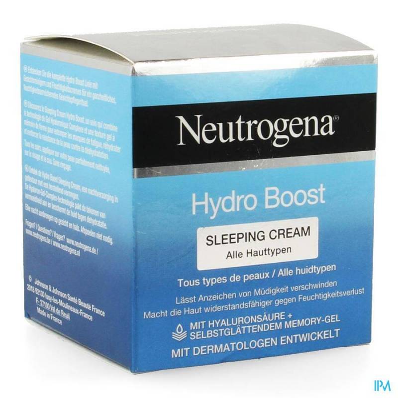 Neutrogena Hydro Boost Sleeping Cream Nachtmasker 50ml