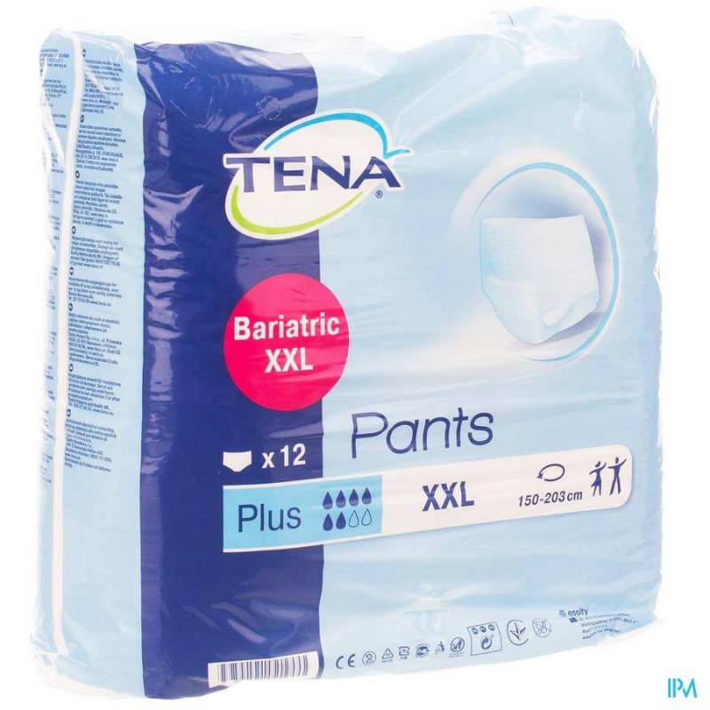 TENA PANTS BARIATRIC PLUS XXL 12