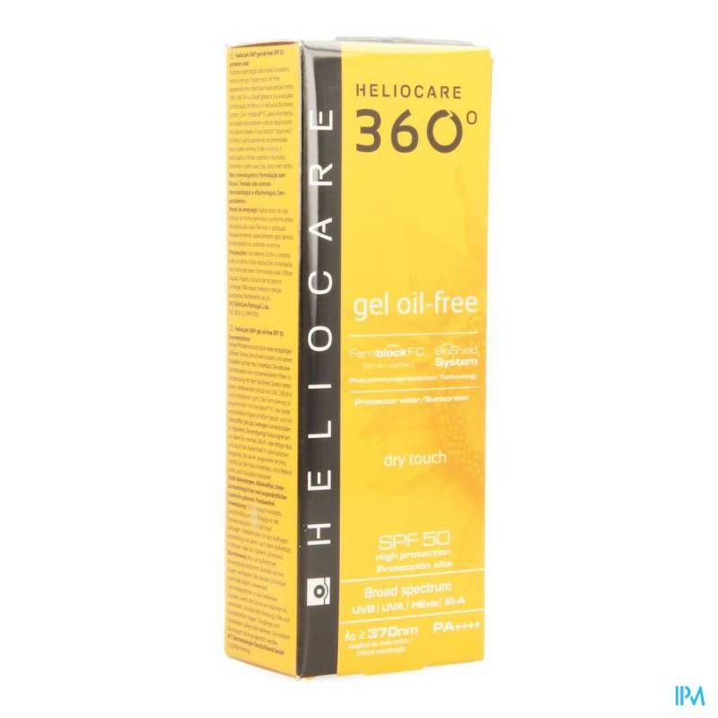 Heliocare 360° Olievrije Gel Dry Touch SPF50 50ml