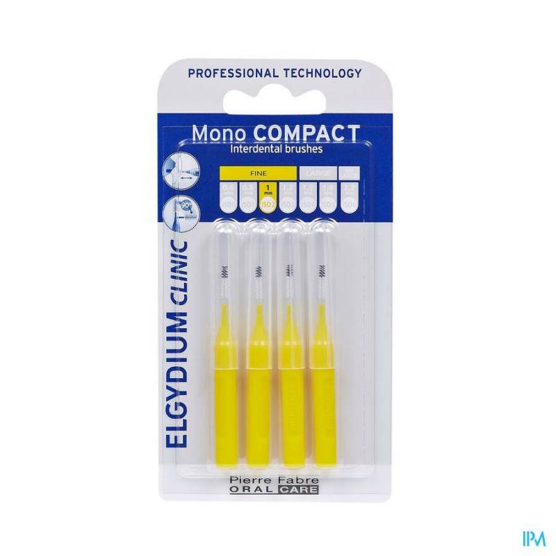 ELGYCLINIC MONOCOMPACT YELLOW 1 MM 4 ST