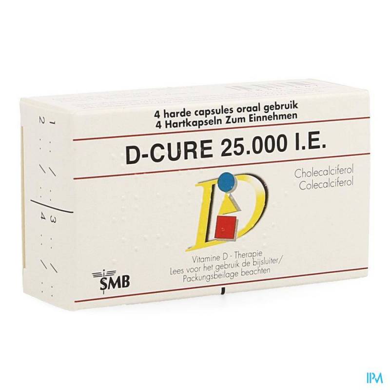 D Cure Capsules ule | 25.000 UI | 4 stuks