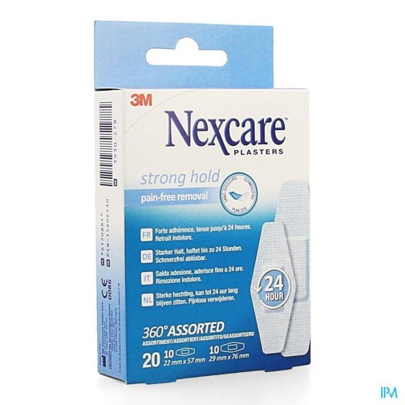 NEXCARE 3M STRONG HOLD ASSORTIMENT 20