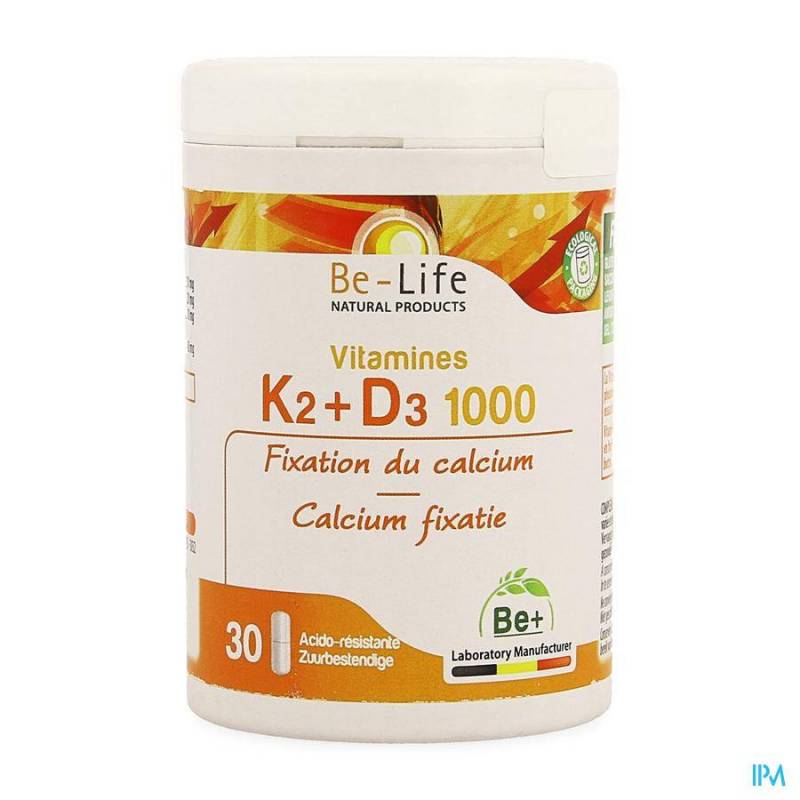 Be-Life Vitamines K2+D3 1000 30 Capsules