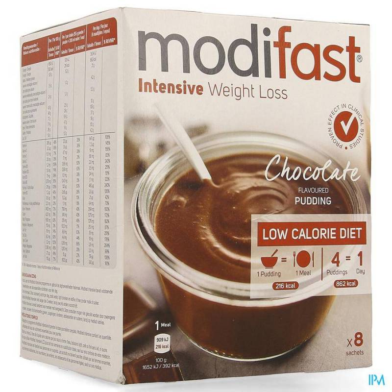 MODIFAST CHOCOLATE FLAVOURED PUDDING 8X55G