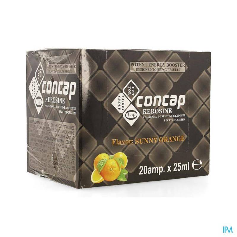 CONCAP ENERGY SHOTS KEROSINE AMP 20X25ML