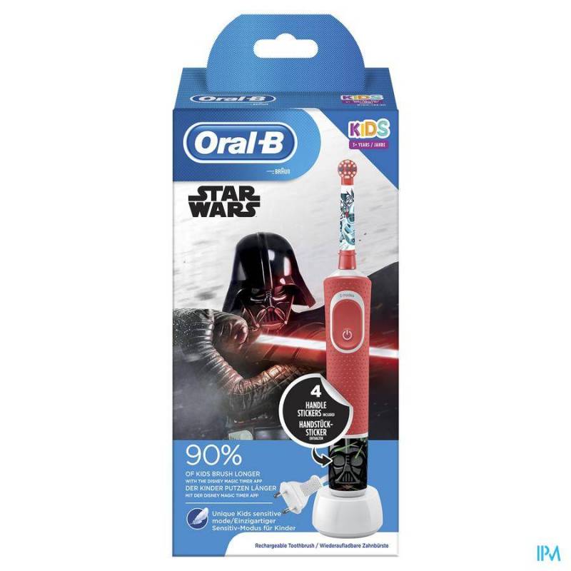 Oral-B Kids D100 Elektrische Tandenborstel Star Wars 1 Stuk + 1 Extra Opzetborstel