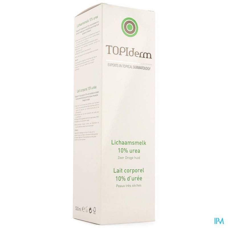 TOPIDERM LICHAAMSMELK 10% UREA 500ML + POMP