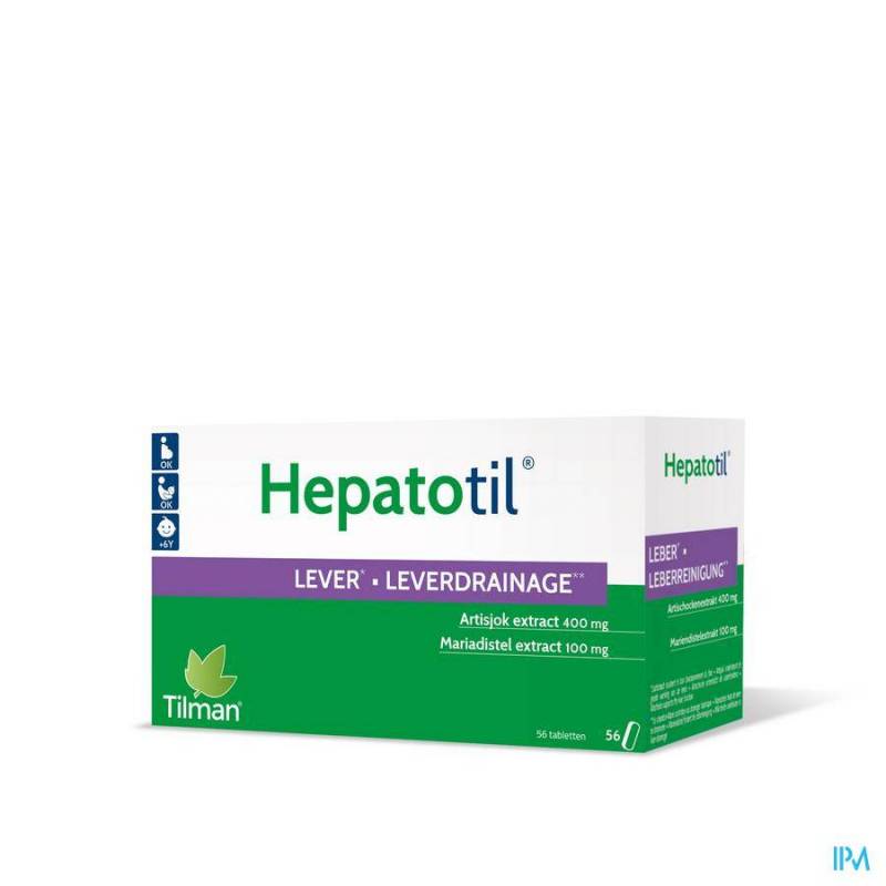 Tilman Hepatotil Lever Leverdrainage 56 Tabletten