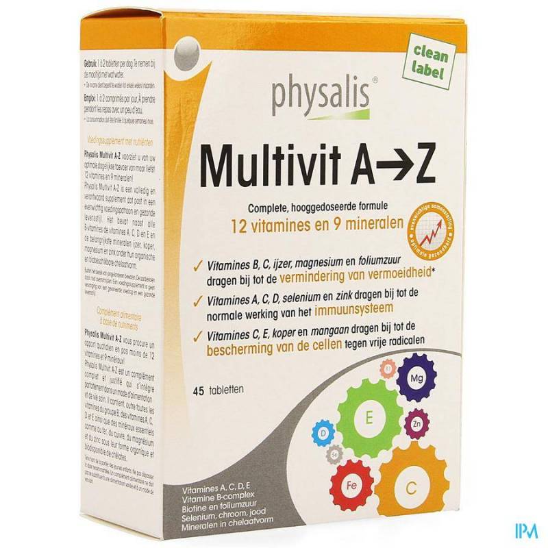 PHYSALIS MULTIVIT A-Z COMP 45 NF