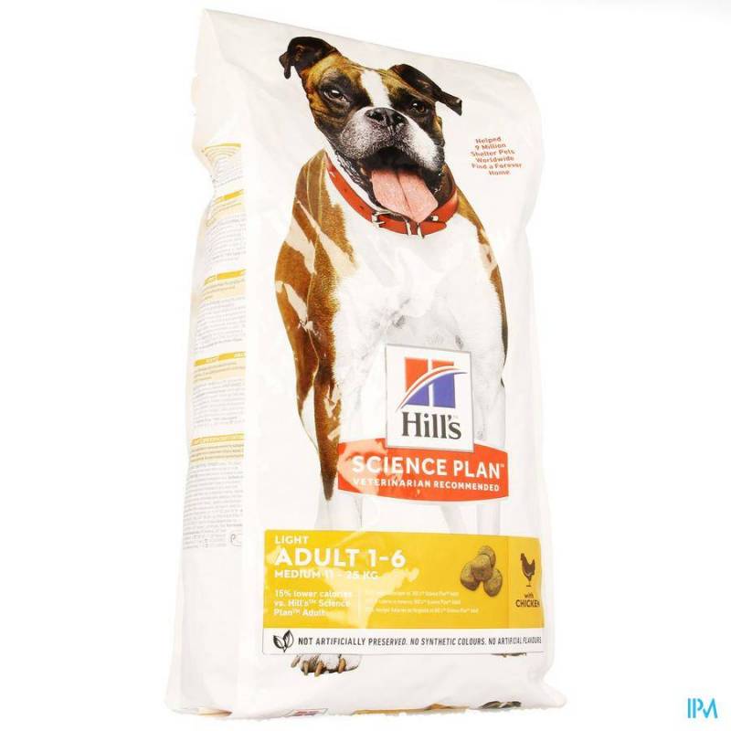 SCIENCE PLAN CANINE ADULT LIGHT MEDIUM CHICK.2,5KG