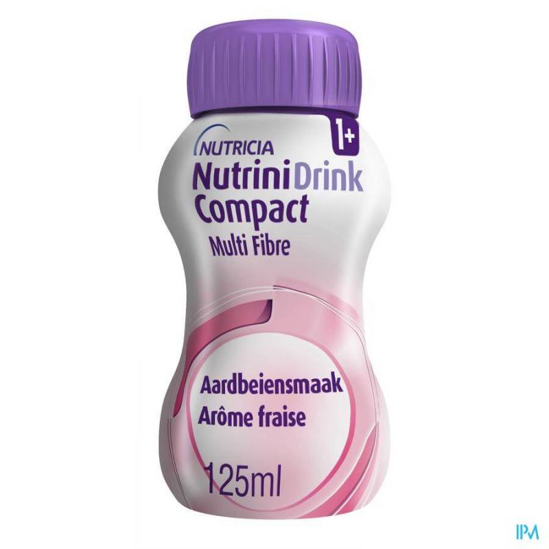 NUTRINIDRINK COMPACT MULTI FIBRE FRAISE 4X125ML