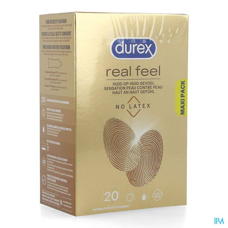 DUREX REAL FEEL CONDOMS 20