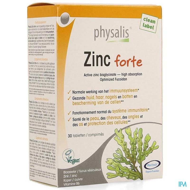PHYSALIS ZINC FORTE Tabletten 30