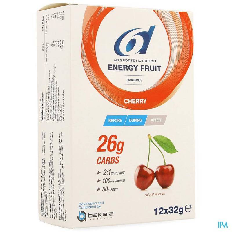 6D Sports Nutrition Energy Fruit Kers 12x32g