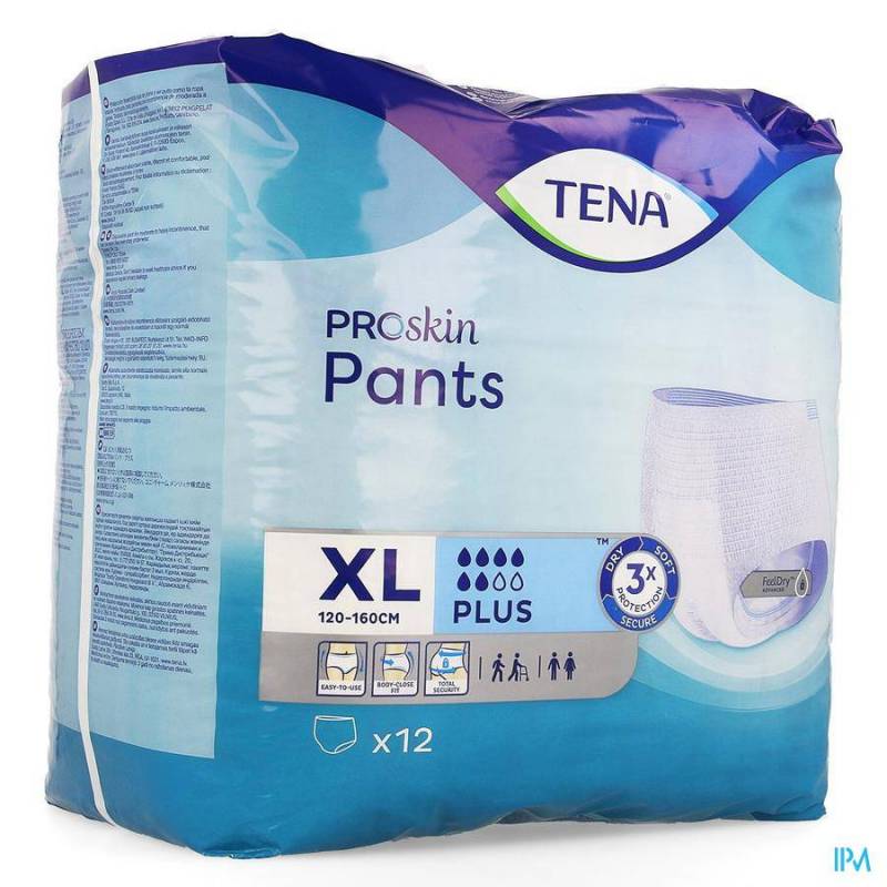 TENA PROSKIN PANTS PLUS EXTRA LARGE 14