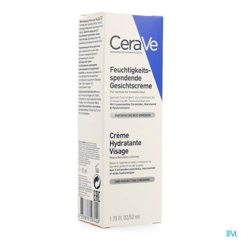 CeraVe Hydraterende Gezichtscrème 52ml