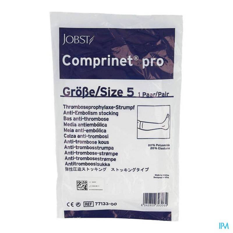 COMPRINET PRO KNEE BAS A/EMBOLIE T5 1PAIRE 7713300