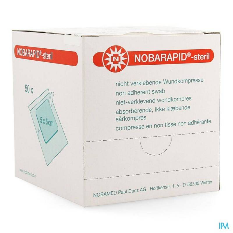 NOBA NOBARAPID SET STERIEL 5,0X 5,0CM 50 9320391