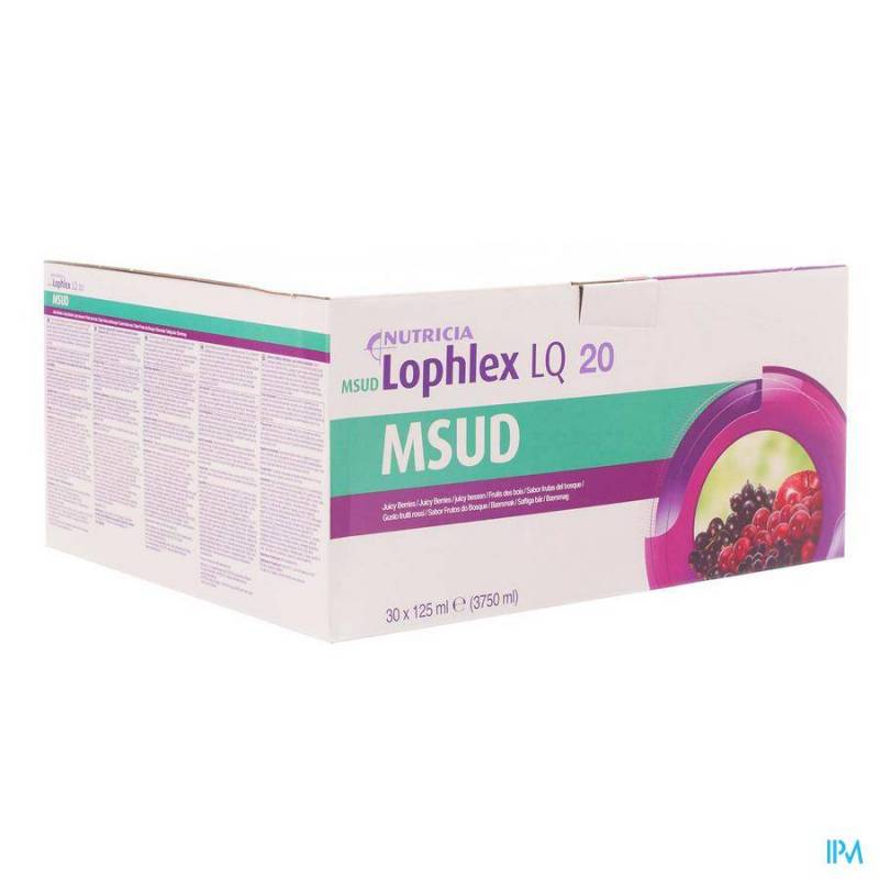 MSUD LOPHLEX LQ 20 JUICY FRUITS DES BOIS 30X125ML