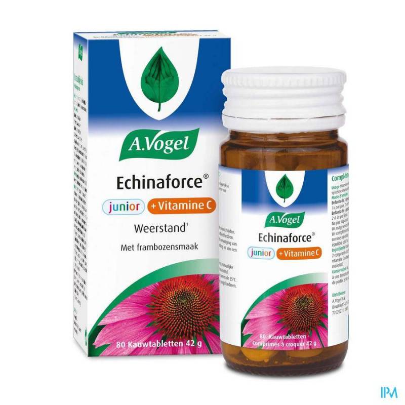 A. Vogel Echinaforce Junior + Vitamine C Framboos 80 Tabletten