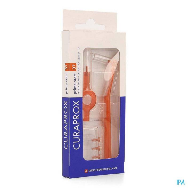 CURAPROX CPS 07 PRIME START ROOD 2,5MM 5+2 HOUDER