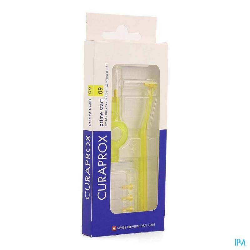 CURAPROX CPS 09 PRIME START GEEL 4MM 5+2 HOUDER