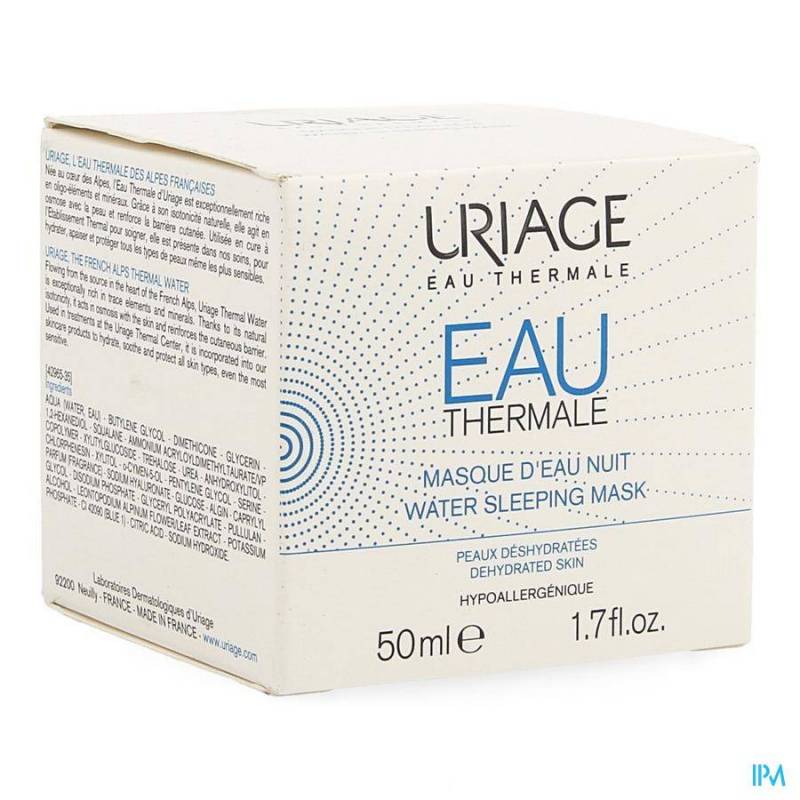 URIAGE EAU THERMALE MASKER WATER NACHT 50ML