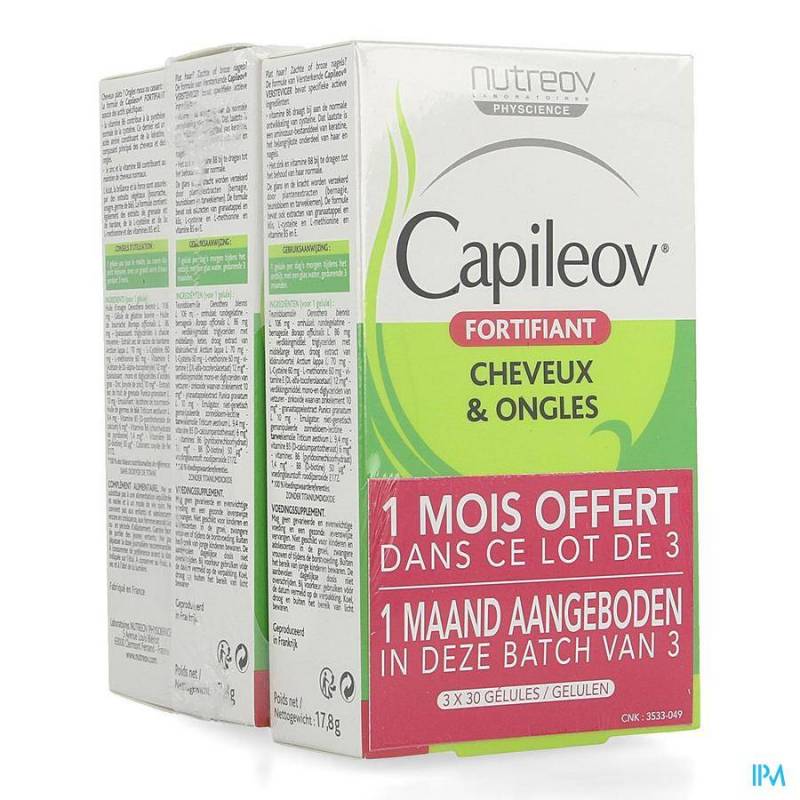 CAPILEOV VERSTERKEND TRIPACK CAPS 3X30