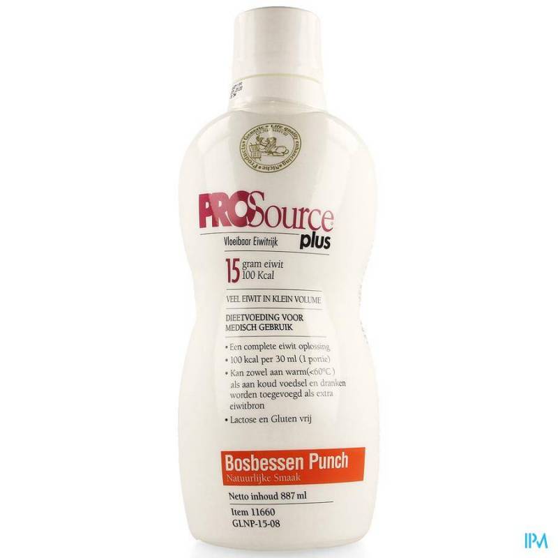 PROSOURCE PLUS BOSBES 15G EIWIT/30ML FL 887ML