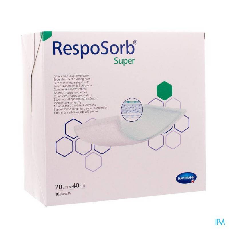 RESPOSORB SUPER VERBAND 20X40CM 10 6850246