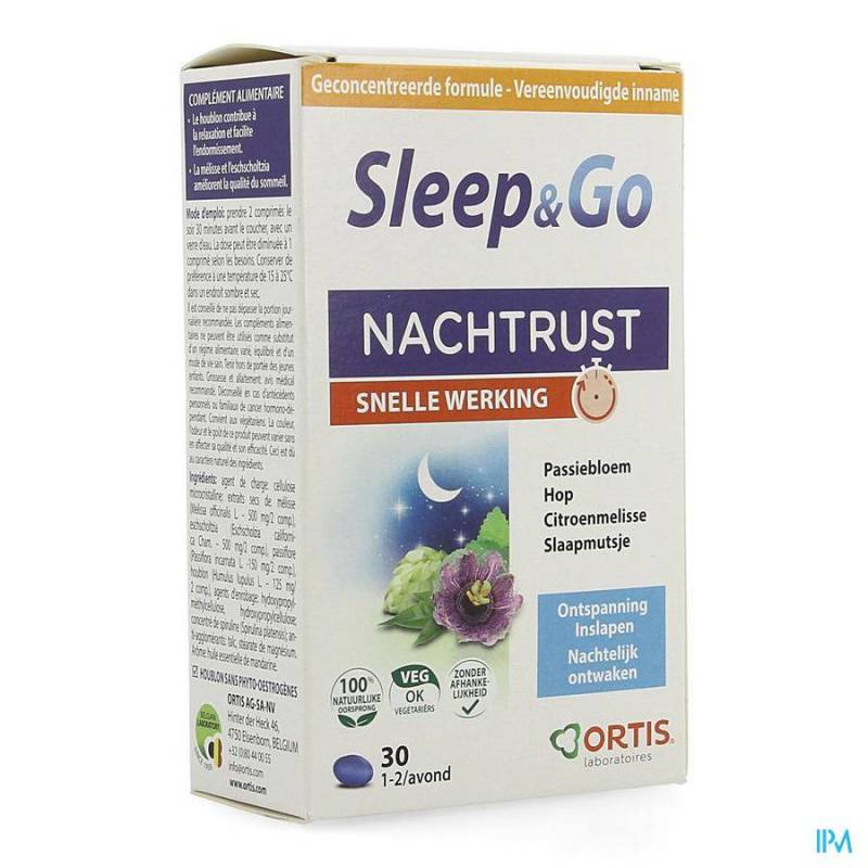 Ortis Sleep en Go Nachtrust 30 Tabletten