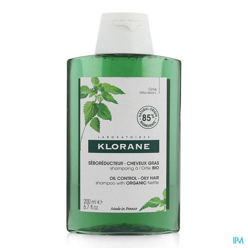 Klorane Shampoo Biologische Brandnetel NF - Vet Haar 200ml