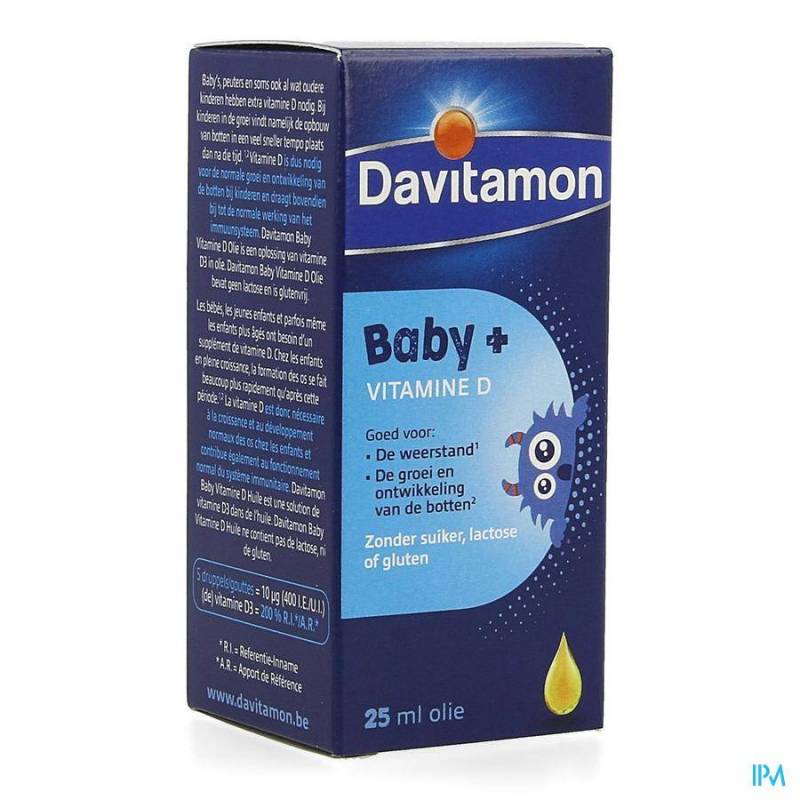 Davitamon Baby+ Vitamine D Oleosum Olie 25ml