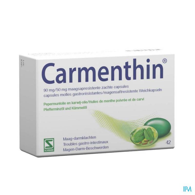 Carmenthin 90mg/50mg 42 Zachte Capsules
