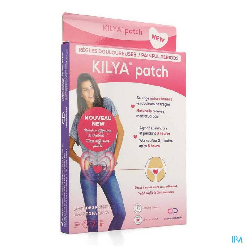 Kilya Patch Warmtepleister Pijnlijke Menstruatie 3 Stuks