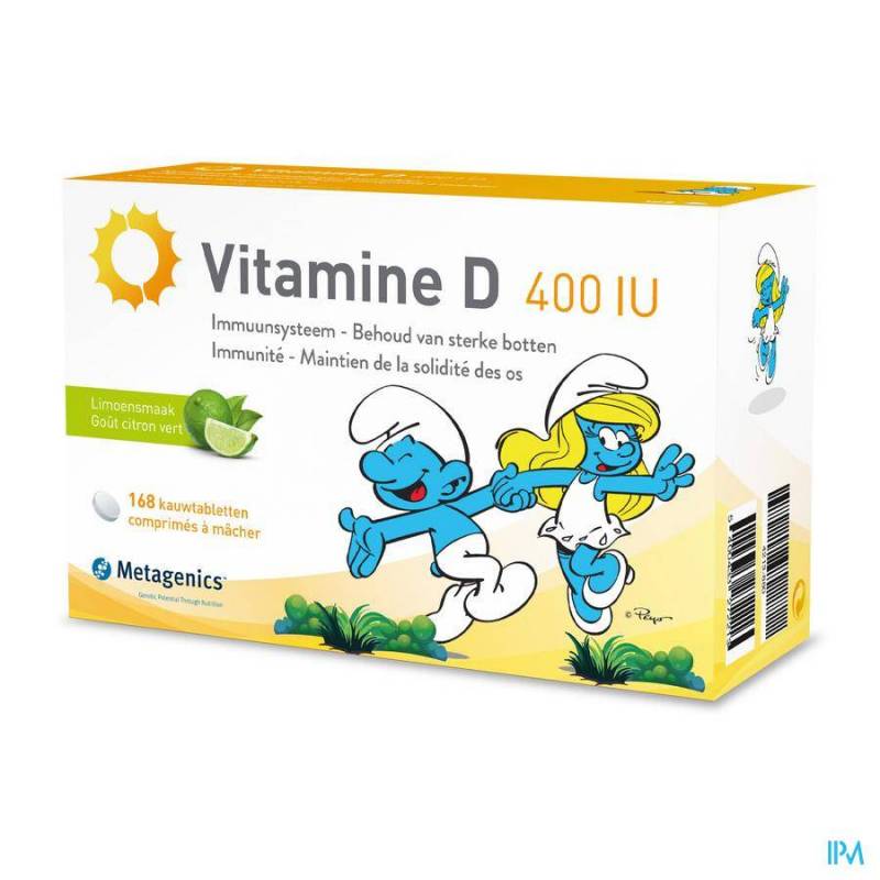 Metagenics Vitamine D 400IU Smurfen 84 Kauwtabletten