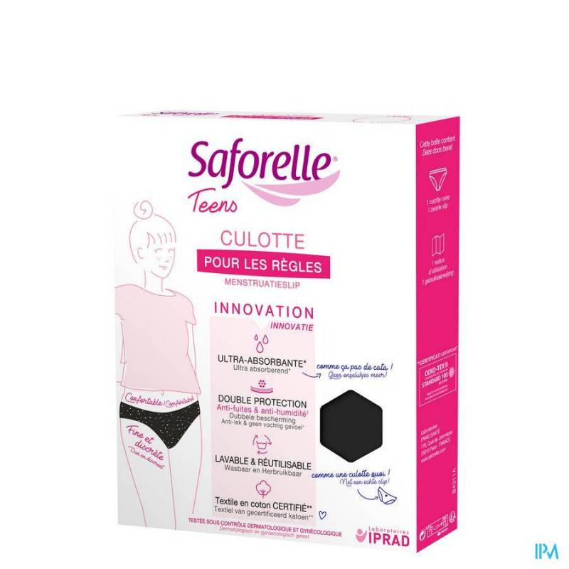 SAFORELLE CULOTTE ULTRA ABSORBANTE 1E REGLES 12A