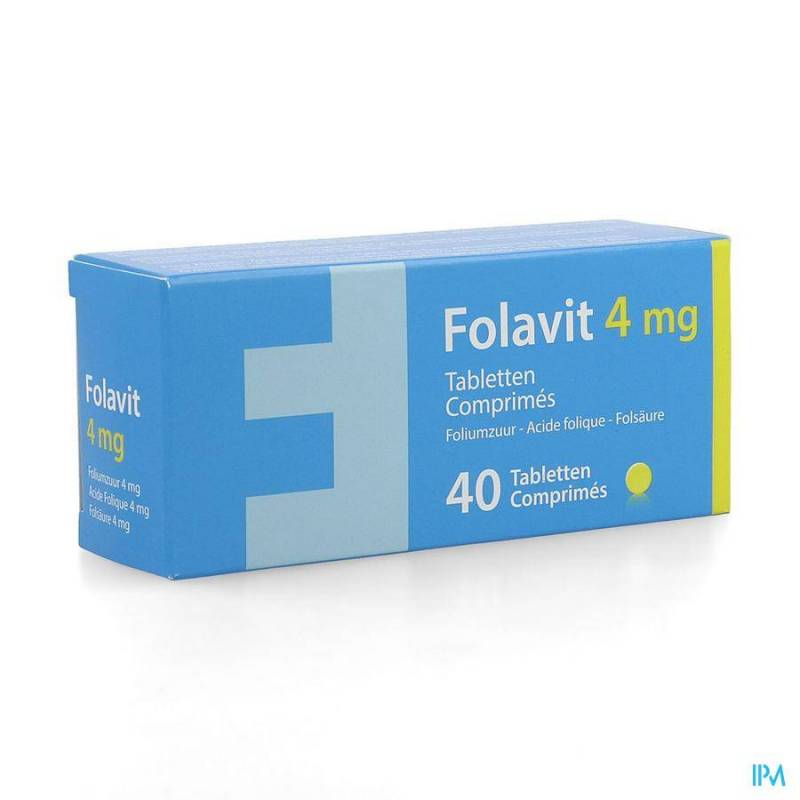 Folavit 4mg Foliumzuur 40 Tabletten NF