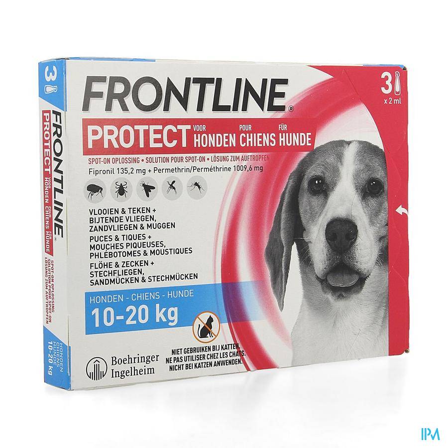 FRONTLINE PROTECT SPOT ON SOL CHIEN M 10