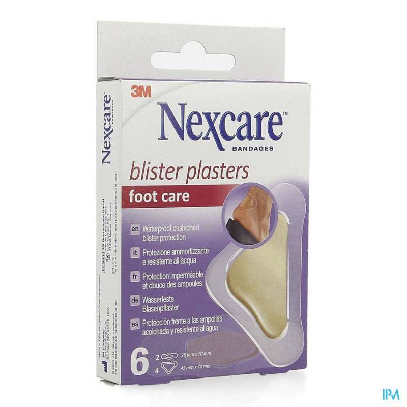 NEXCARE 3M BLISTER PLASTER FOOT CARE 6