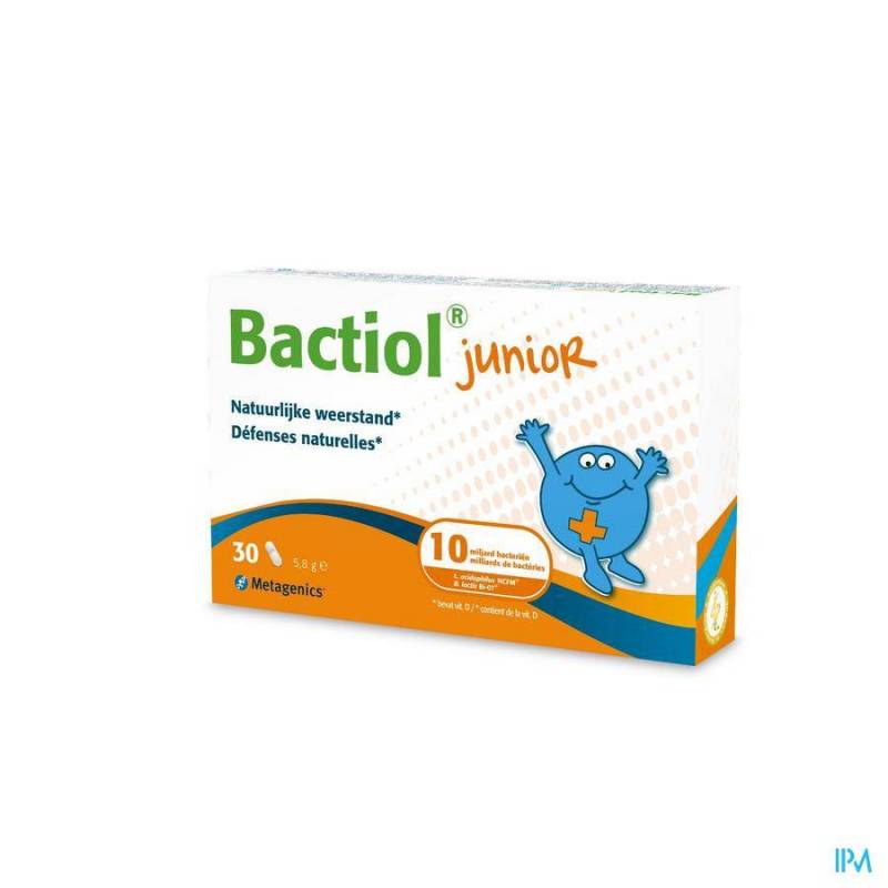 Bactiol Junior Natuurlijke Weerstand 30 Capsules (Vroeger Probactiol Junior)