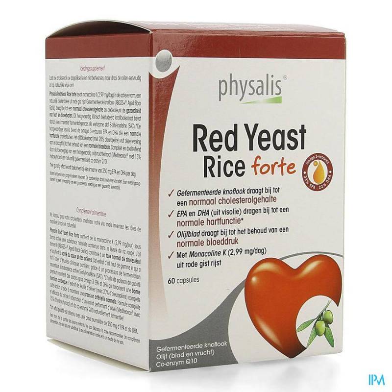 PHYSALIS RED YEAST RICE FORTE 60 CAPS NM